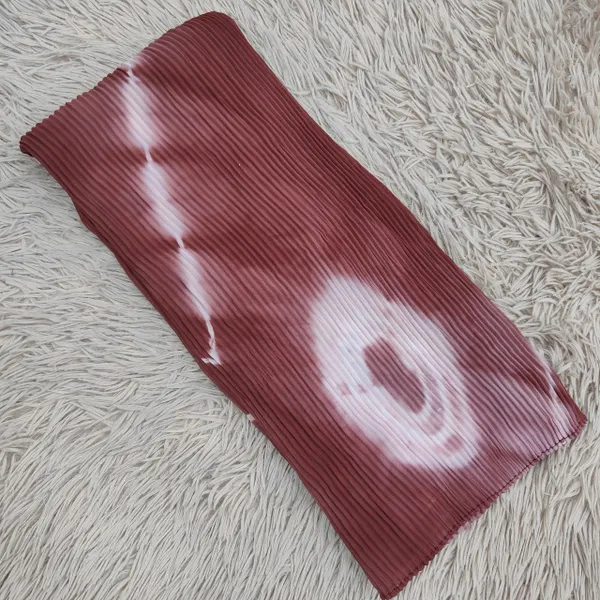 Big Size Ruffled Chiffon Bandhage Printed Hijab | HJ15